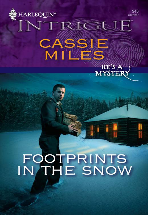 This image is the cover for the book Footprints in the Snow, He's a Mystery