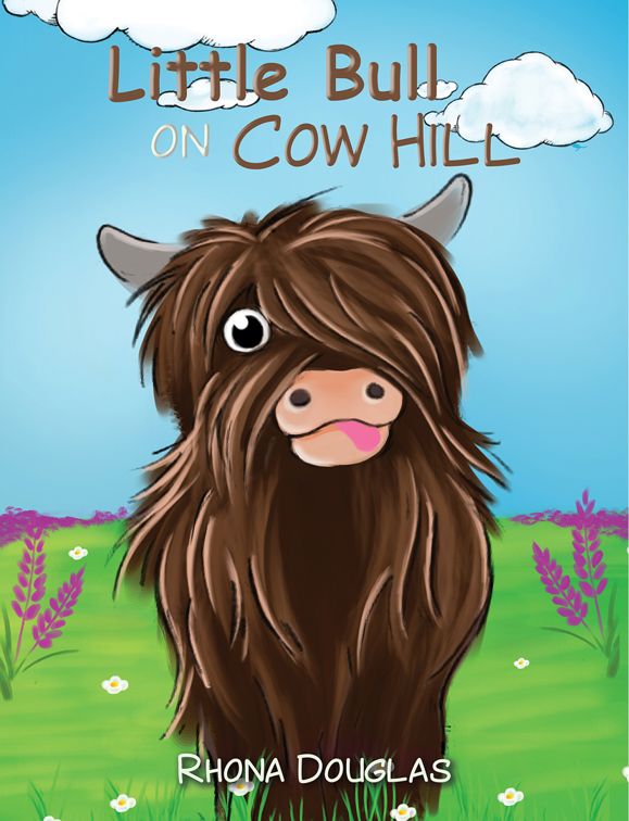 This image is the cover for the book Little Bull on Cow Hill