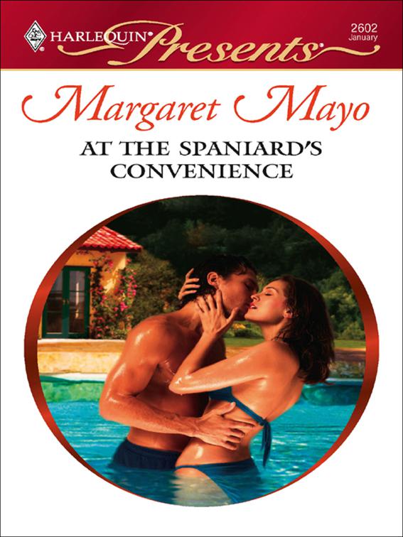 This image is the cover for the book At the Spaniard's Convenience
