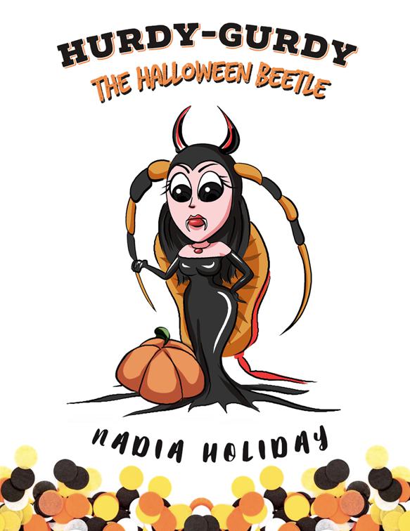 This image is the cover for the book Hurdy-Gurdy the Halloween Beetle
