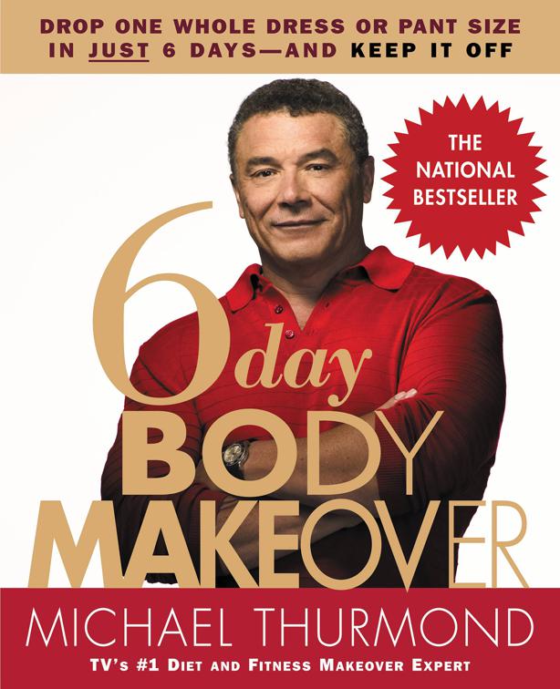 This image is the cover for the book 6-Day Body Makeover