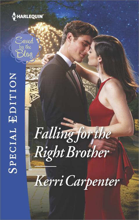 This image is the cover for the book Falling for the Right Brother, Saved by the Blog