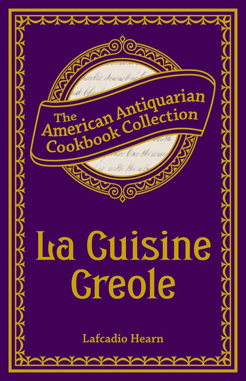 This image is the cover for the book Cuisine Creole