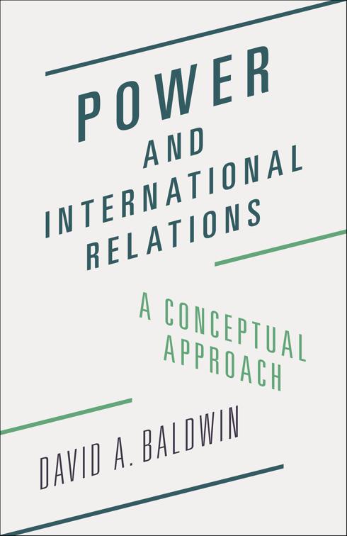 This image is the cover for the book Power and International Relations