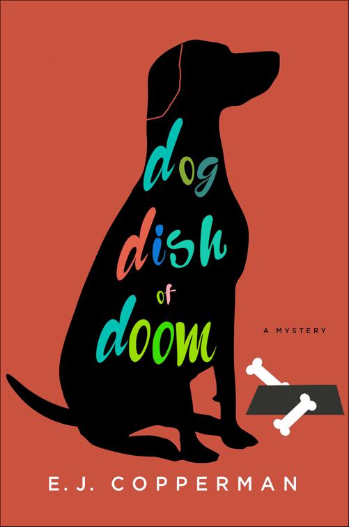 This image is the cover for the book Dog Dish of Doom, The Agent to the Paws Mysteries