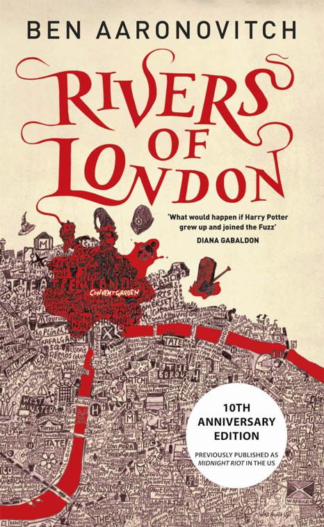 This image is the cover for the book Rivers of London, Rivers of London