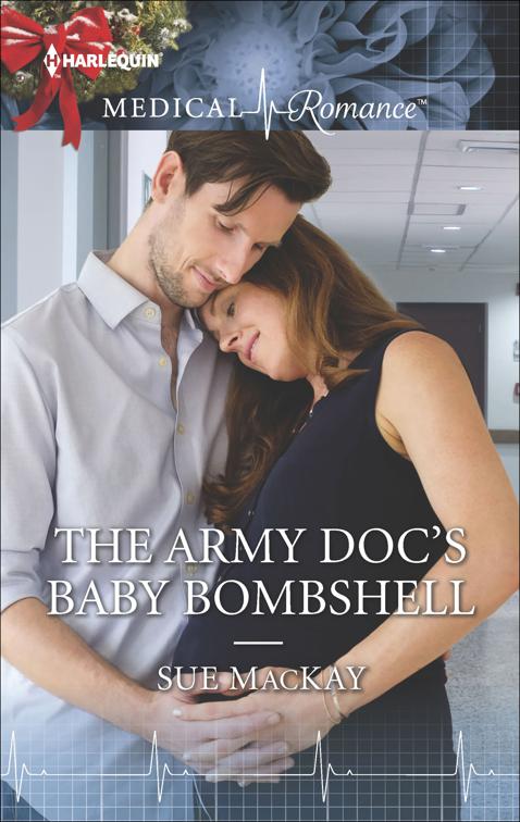 This image is the cover for the book Army Doc's Baby Bombshell