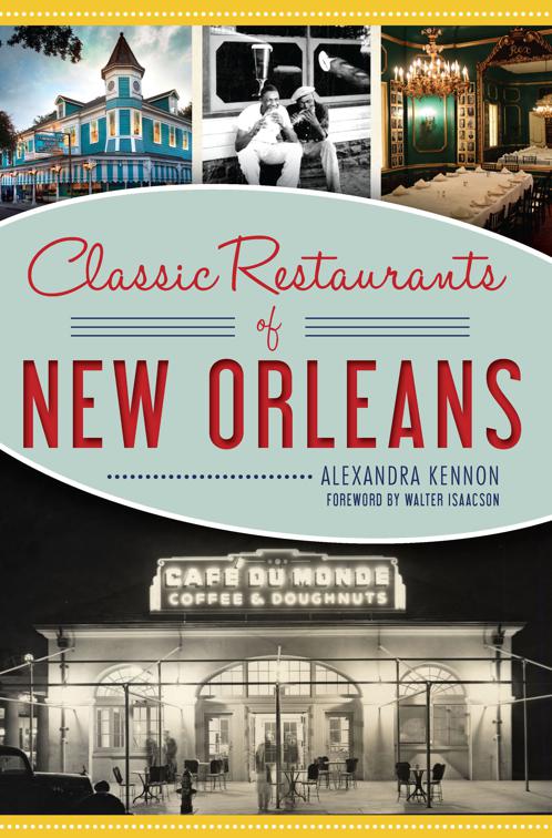 This image is the cover for the book Classic Restaurants of New Orleans
