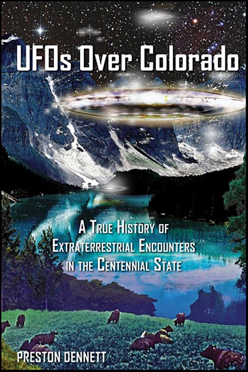 This image is the cover for the book UFOs Over Colorado