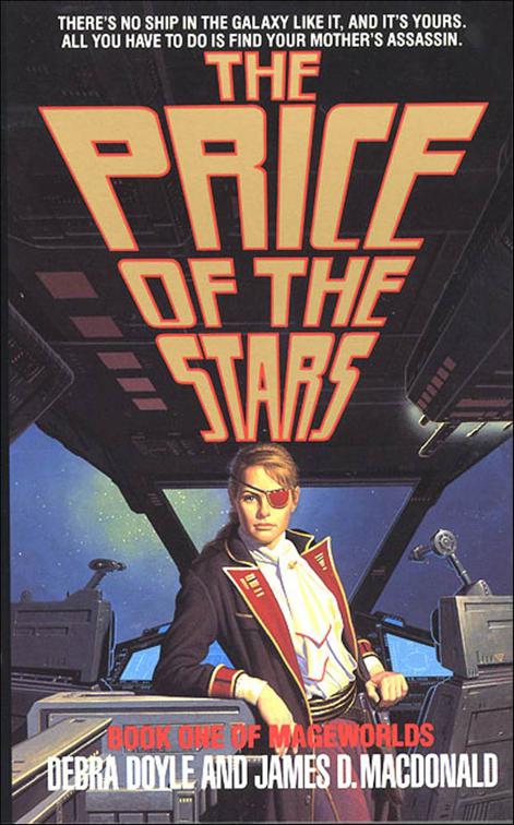 This image is the cover for the book The Price of the Stars, Mageworlds
