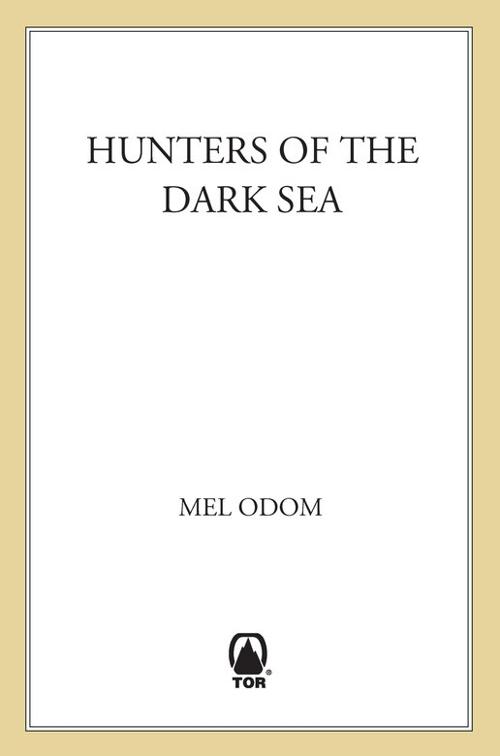 This image is the cover for the book Hunters of the Dark Sea