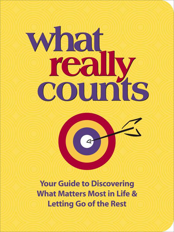This image is the cover for the book What Really Counts