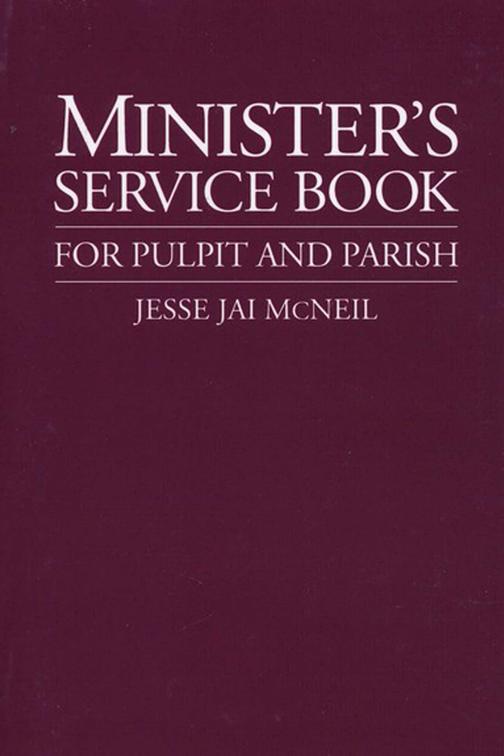 This image is the cover for the book Minister's Service Book