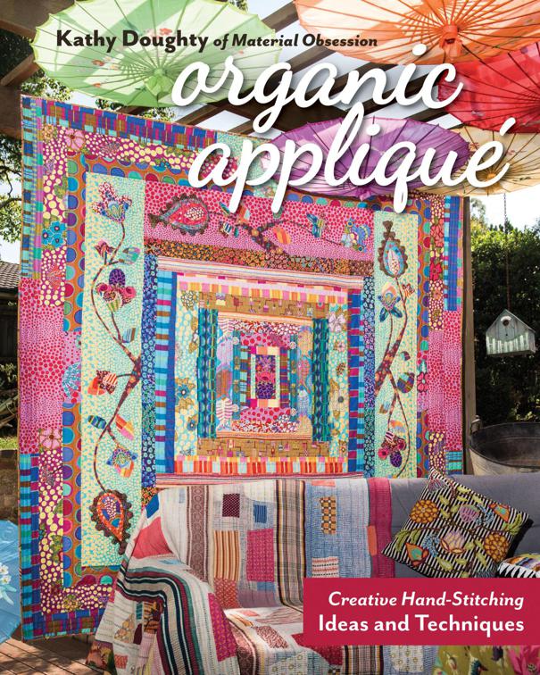 This image is the cover for the book Organic Appliqué