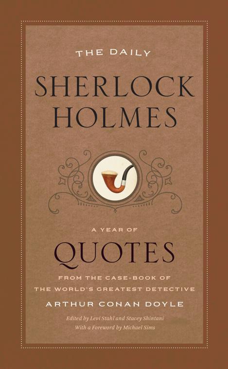 This image is the cover for the book Daily Sherlock Holmes, A Year of Quotes