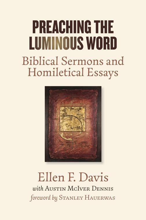 This image is the cover for the book Preaching the Luminous Word