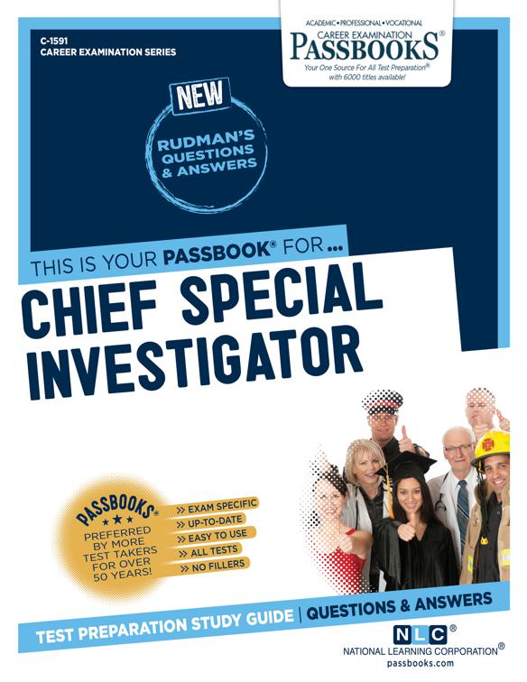 Chief Special Investigator, Career Examination Series