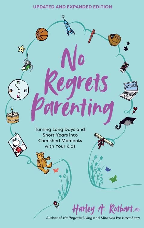 This image is the cover for the book No Regrets Parenting