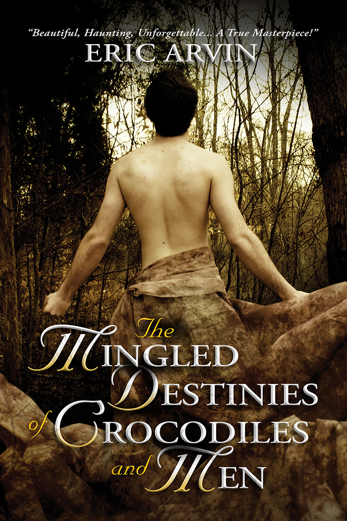 This image is the cover for the book The Mingled Destinies of Crocodiles and Men, The River Dwellers