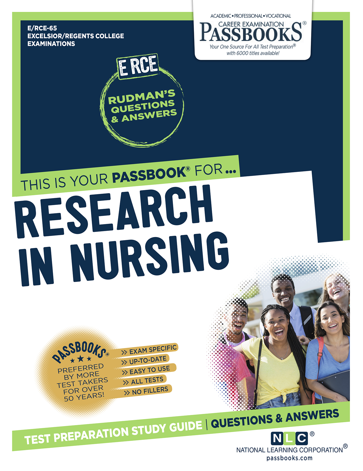 This image is the cover for the book RESEARCH IN NURSING, Excelsior/Regents College Examination Series