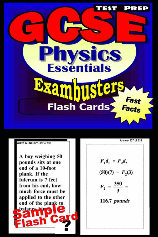 GCSE Physics Test Prep Review--Exambusters Flash Cards, Exambusters GCSE
