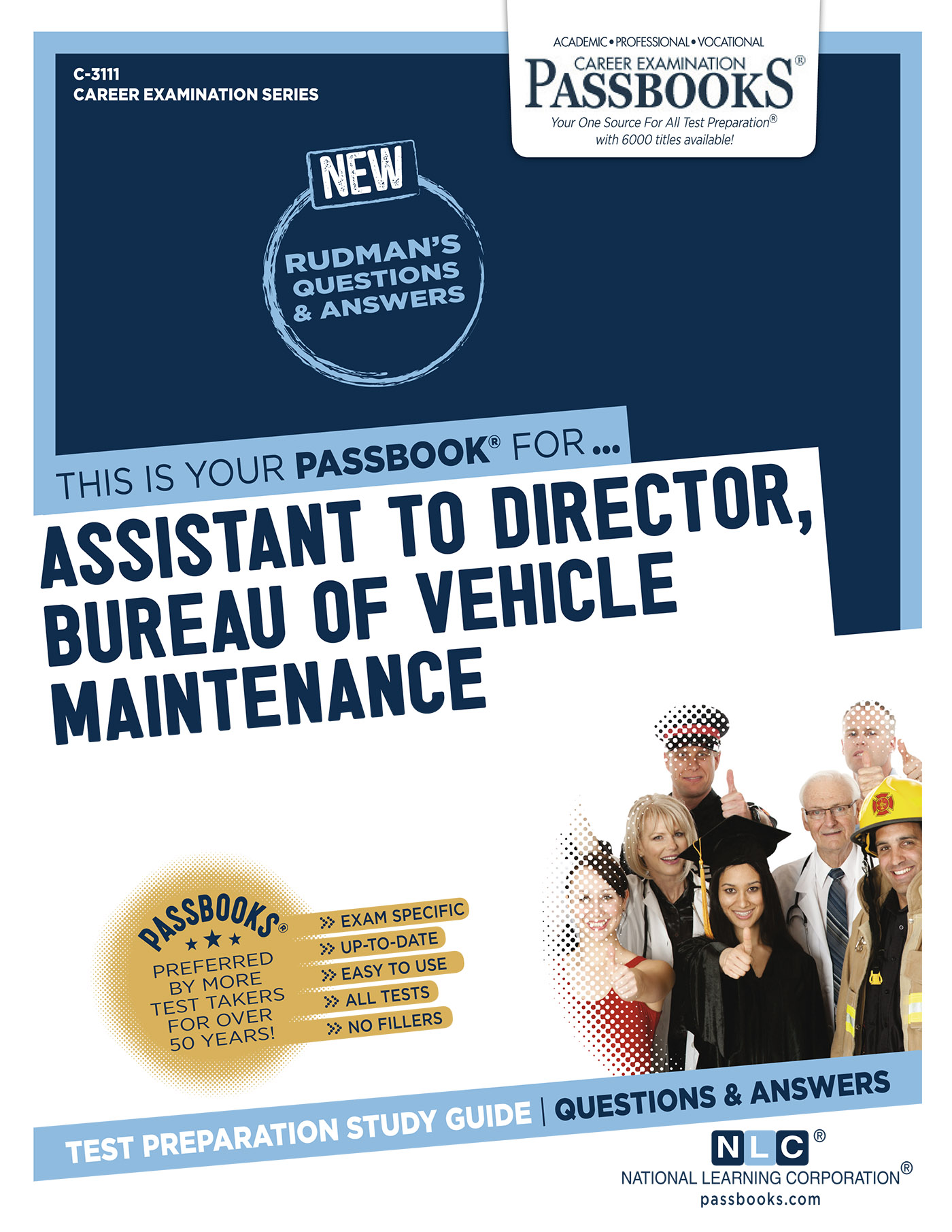 This image is the cover for the book Assistant to Director, Bureau of Vehicle Maintenance, Career Examination Series