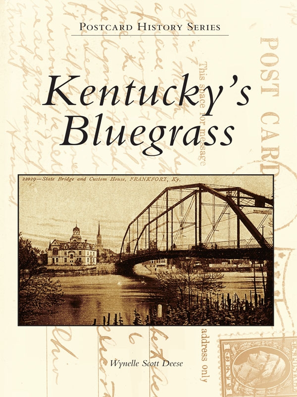 This image is the cover for the book Kentucky's Bluegrass, Postcard History Series