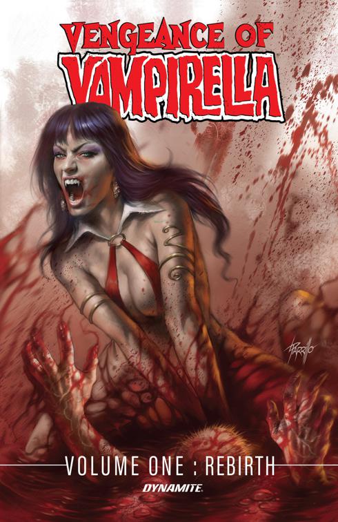 This image is the cover for the book Vengeance of Vampirella Vol. 1: Rebirth