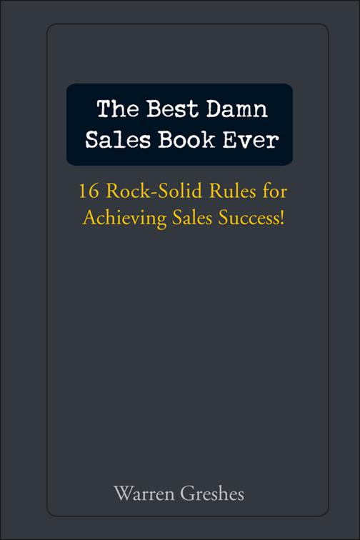 Best Damn Sales Book Ever