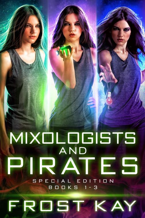 This image is the cover for the book Mixologists and Pirates Box Set, Books 1 - 3