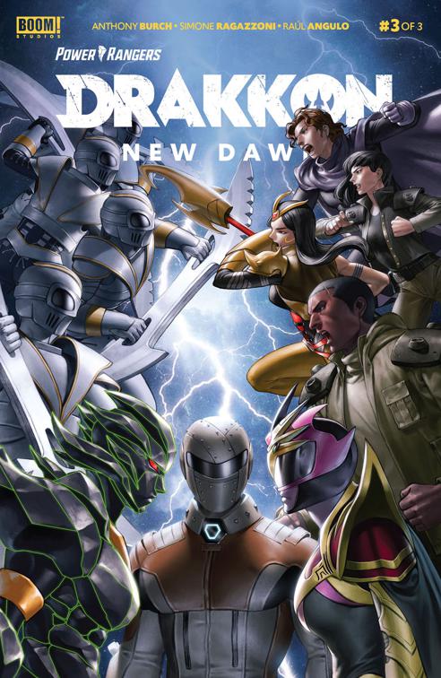This image is the cover for the book Power Rangers: Drakkon New Dawn #3, Power Rangers: Drakkon New Dawn