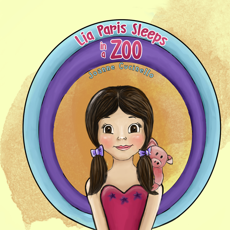 This image is the cover for the book Lia Paris Sleeps in a Zoo