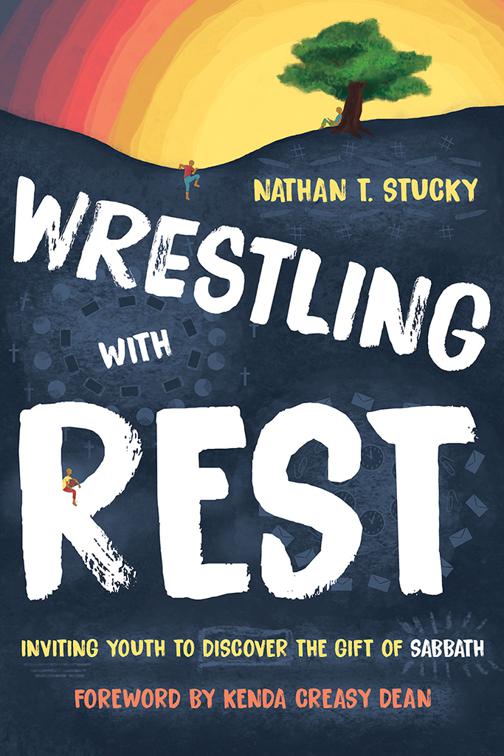 This image is the cover for the book Wrestling with Rest