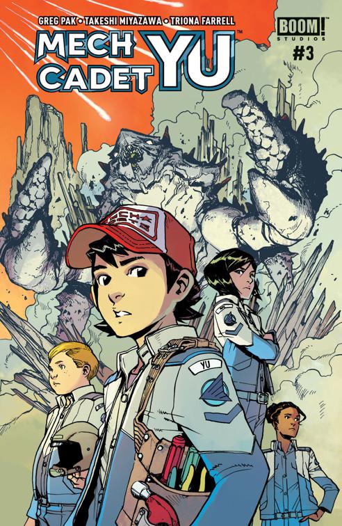 This image is the cover for the book Mech Cadet Yu #3, Mech Cadet Yu