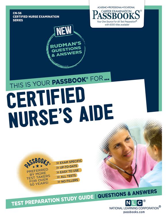 This image is the cover for the book Certified Nurse's Aide, Certified Nurse Examination Series