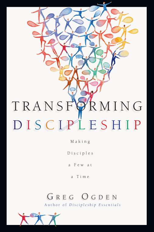 This image is the cover for the book Transforming Discipleship