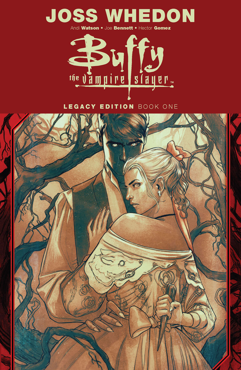 This image is the cover for the book Buffy the Vampire Slayer Legacy Edition Book One, Buffy the Vampire Slayer