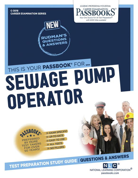 Sewage Pump Operator, Career Examination Series