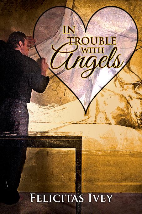 This image is the cover for the book In Trouble with Angels, A Valentine Rainbow