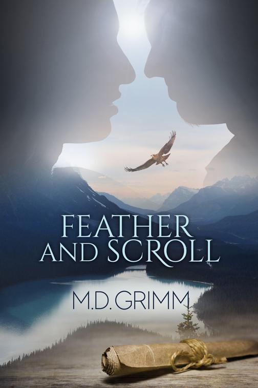 This image is the cover for the book Feather and Scroll, The Shifter Chronicles