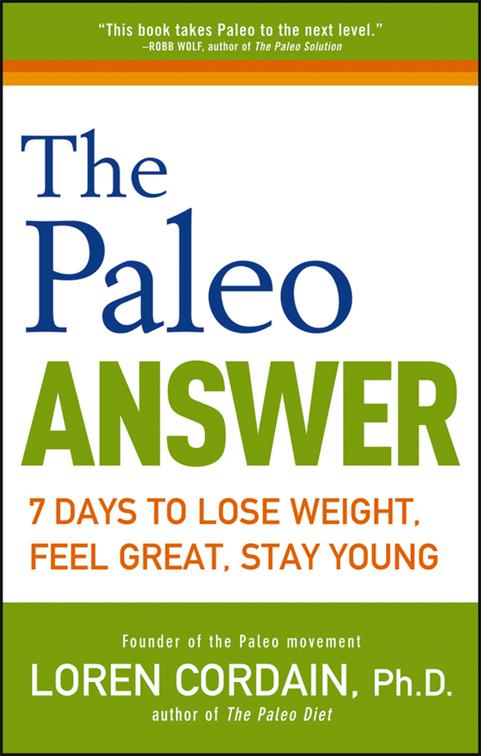 This image is the cover for the book Paleo Answer