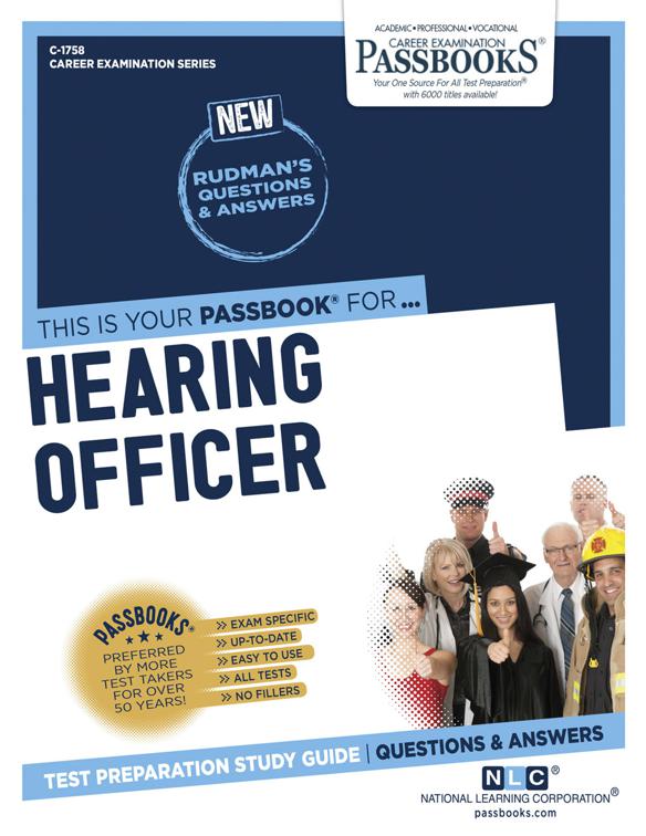 Hearing Officer, Career Examination Series