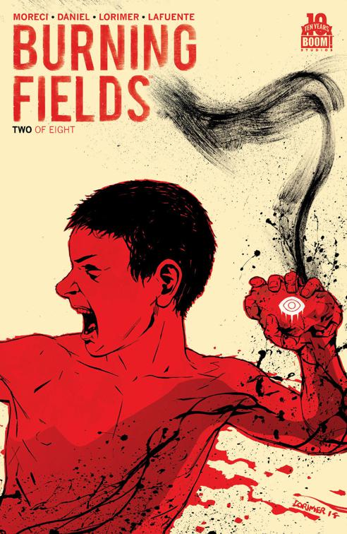 This image is the cover for the book Burning Fields #2, Burning Fields