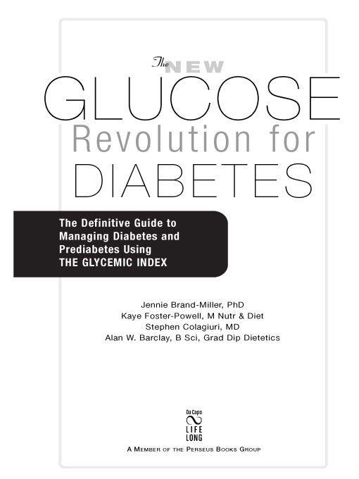 New Glucose Revolution for Diabetes, Marlowe Diabetes Library