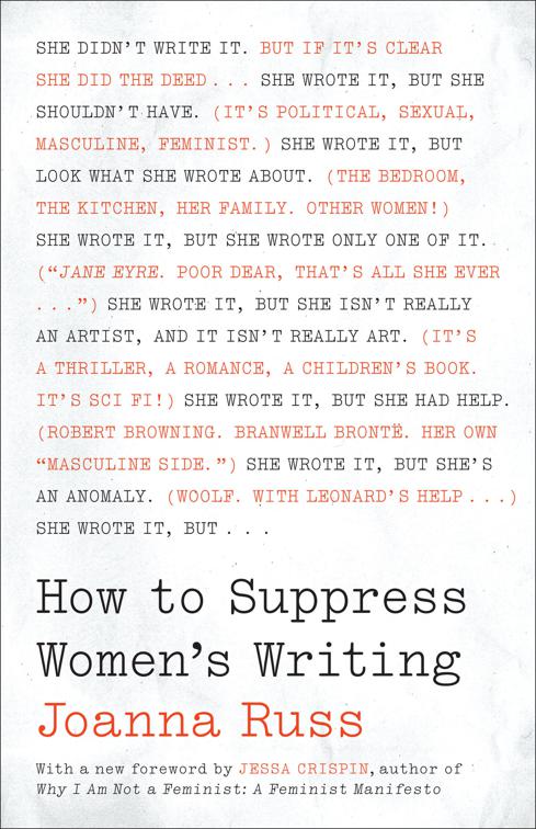 How to Suppress Women&#x27;s Writing, Louann Atkins Temple Women &amp; Culture