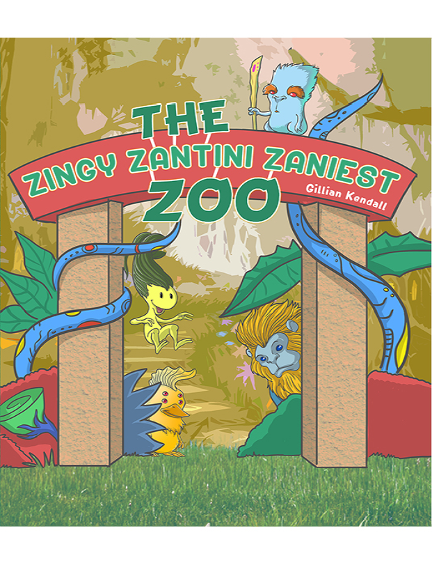 This image is the cover for the book The Zingy Zantini Zaniest Zoo