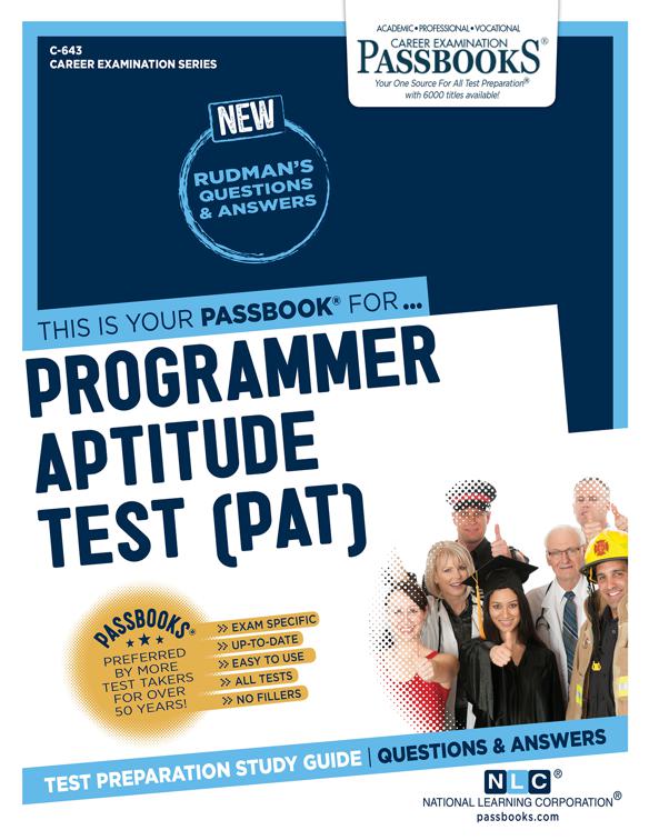 This image is the cover for the book Programmer Aptitude Test (PAT), Career Examination Series