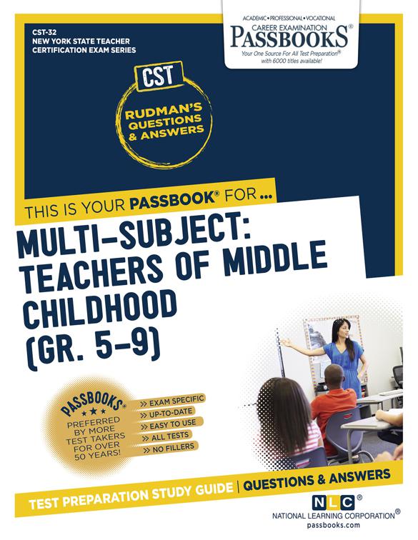 Multi-Subject: Teachers of Middle Childhood (Gr. 5–9), New York State Teacher Certification Examination Series (NYSTCE)