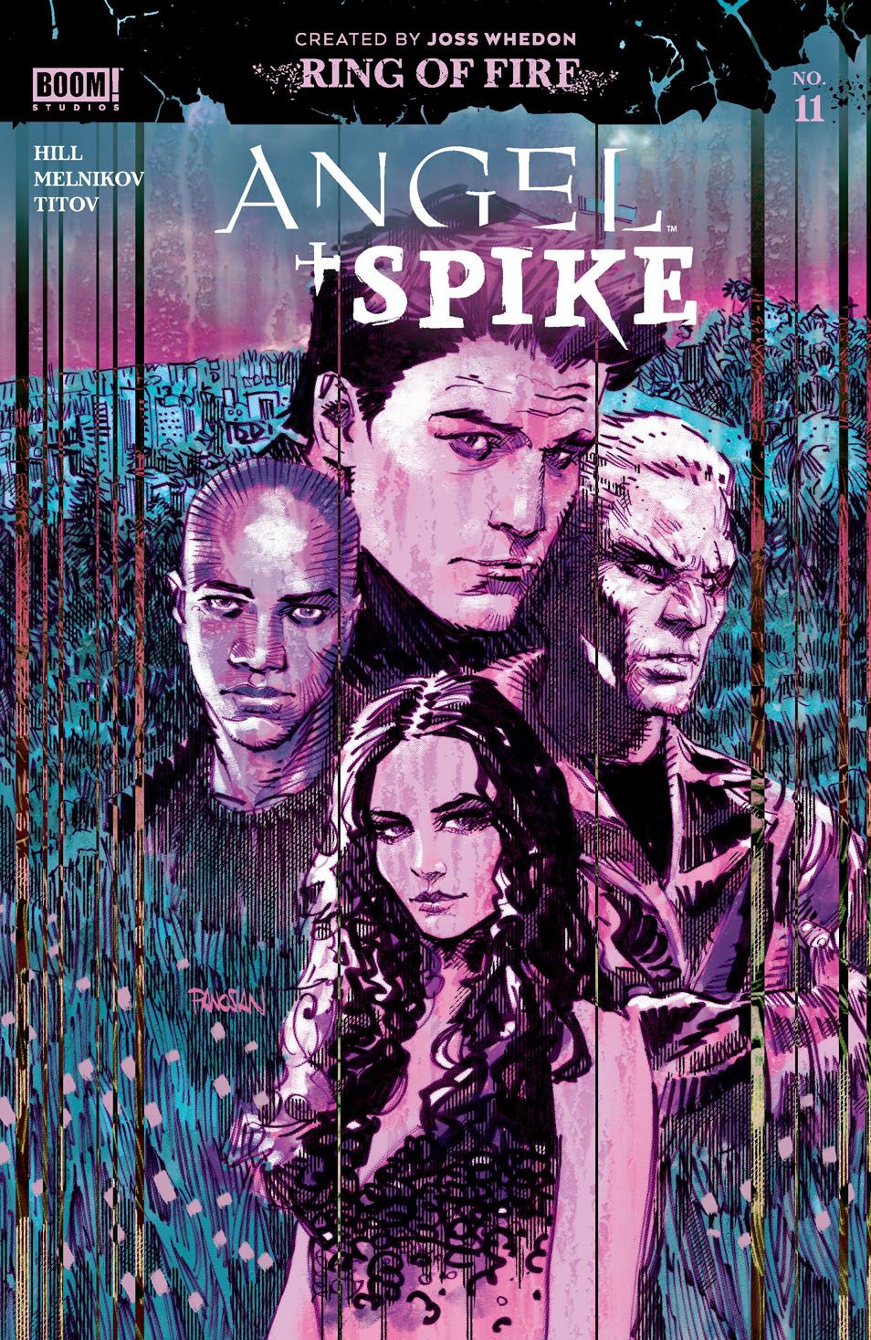 This image is the cover for the book Angel & Spike #11, Angel & Spike