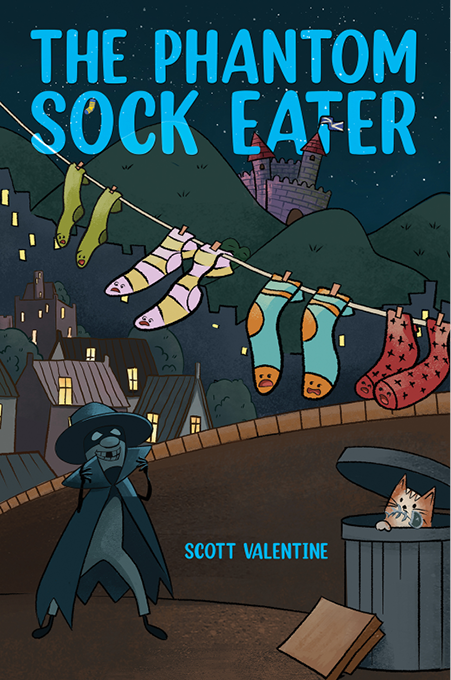 This image is the cover for the book The Phantom Sock Eater